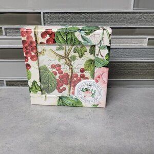 NIB Vintage Art & Design Botanical Collection Set of 6 Fruit Coasters